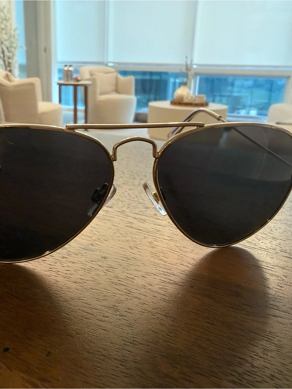 Gold Frame Black Lens Women’s Sunglasses - Classic Aviator & Round Styles